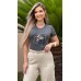 034533 - Blusa Manga Curta Estampa em Silk